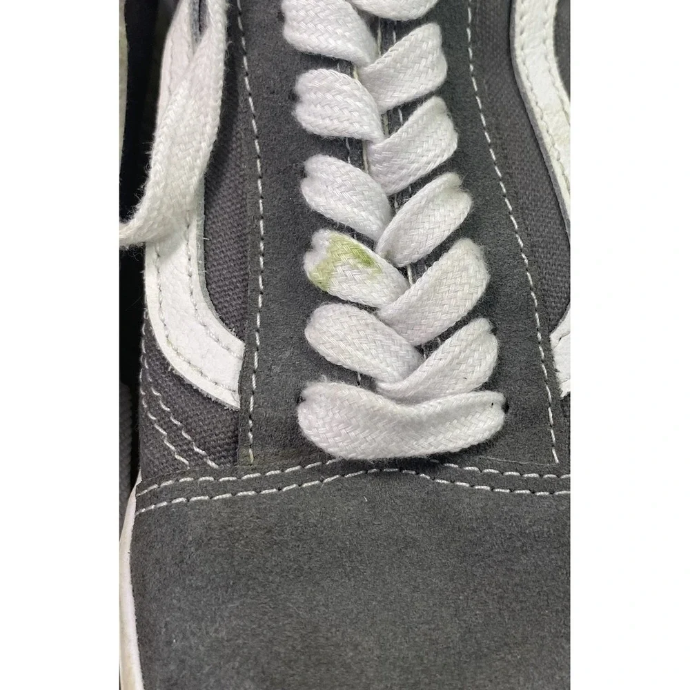 Vans Old Skool Pewter Grey Pop Cush‎ Shoes Skateboard Sneakers Men 8.5/Women 10